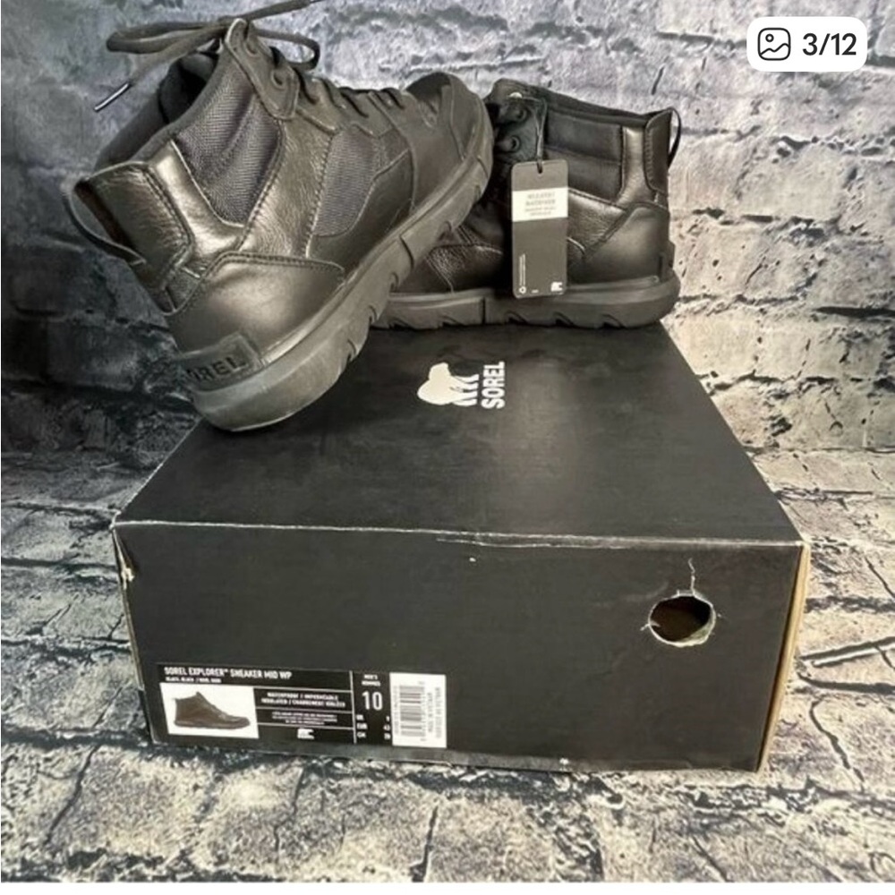 Sorel Men's Black Leather Boots